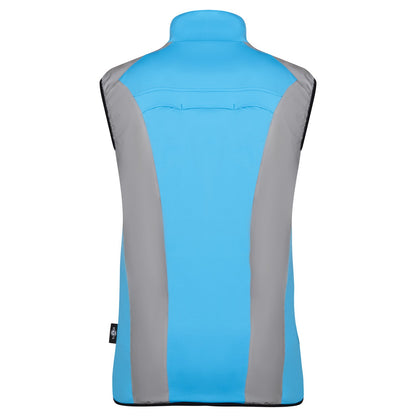 BTR womens blue gilet rear view