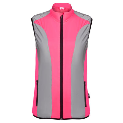 BTR Womens Reflective High Visibility Running & Cycling Vest, Gilet.
