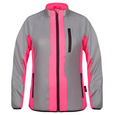 BTR Womens High Visibility Reflective Cycling & Running Jacket. SECONDS