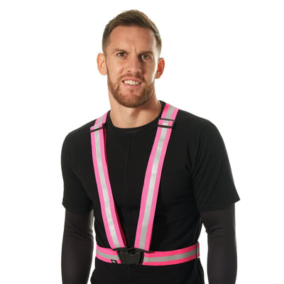 BTR Cycling & Running High Vis Reflective Fluorescent Vests, Sashes