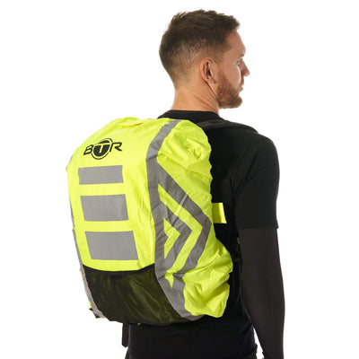 BTR High Visibility Reflective Waterproof Backpack Rucksack Rain Cover