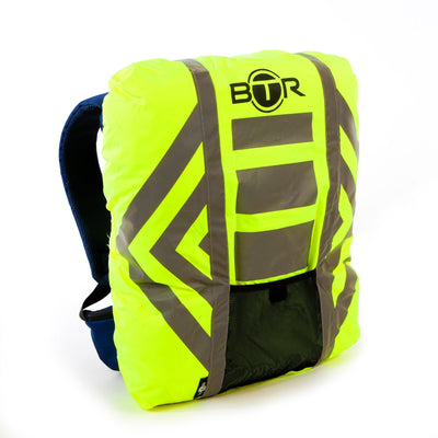 BTR High Visibility Reflective Waterproof Backpack Rucksack Rain Cover