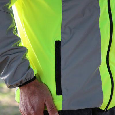 BTR High Visibility Reflective Cycling & Running Jacket. High Vis