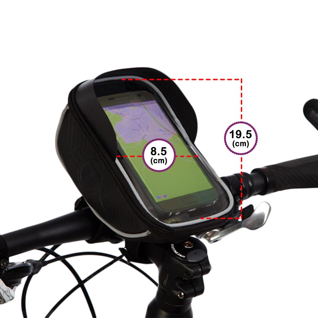 BTR Bike Handlebar Bag with Phone Holder with Sun Visor