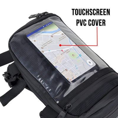 BTR Water Resistant Handlebar Bike Bag with Phone Navigation Pocket
