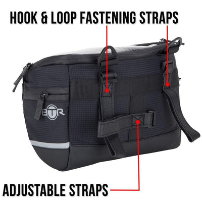 BTR Water Resistant Handlebar Bike Bag with Phone Navigation Pocket