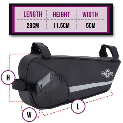 BTR Bicycle Crossbar Frame Triangle Corner Bike Bag. Cycling Accessory