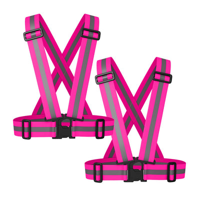 BTR Cycling & Running High Vis Reflective Fluorescent Vests, Sashes