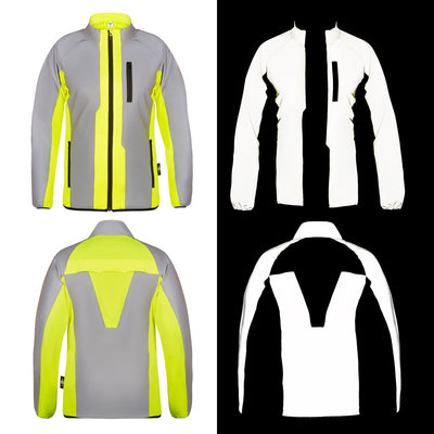 BTR Womens High Visibility Reflective Cycling Running Jacket. BTR Sports