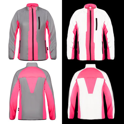 BTR Womens High Visibility Reflective Cycling & Running Jacket.