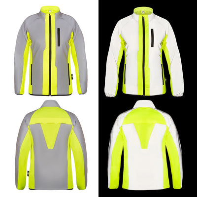 BTR Womens High Visibility Reflective Cycling & Running Jacket.