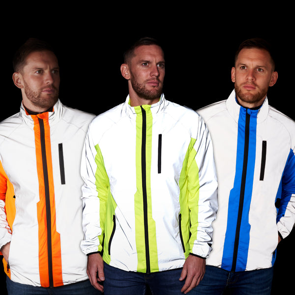 Running jacket high on sale visibility