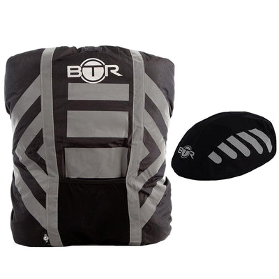 BTR Waterproof High Visibility Reflective Backpack & Bike Helmet Cover