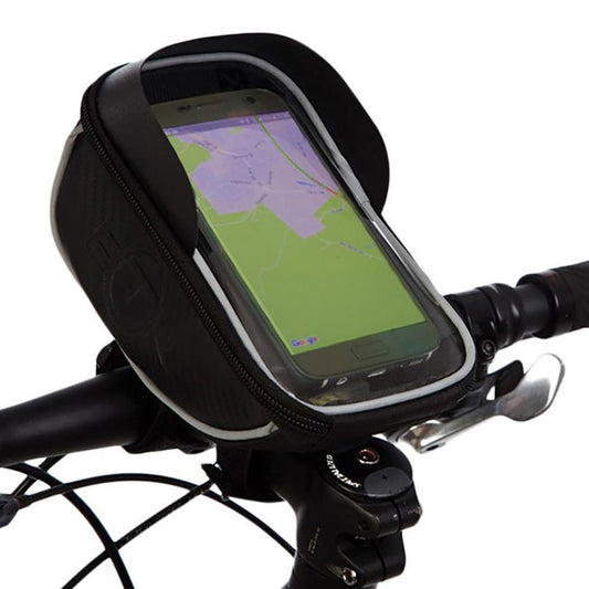 BTR handlebar bike bag with phone holder and sun visor