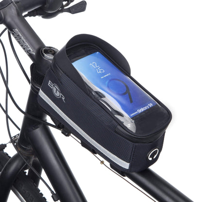 BTR waterproof top tube bike bag with phone holder