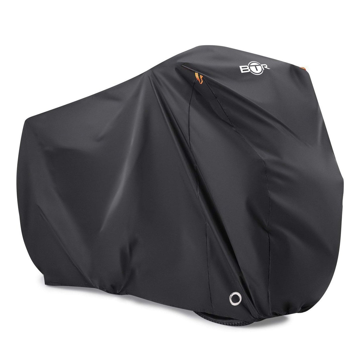 BTR heavy duty waterproof bicycle cover in black with BTR logo
