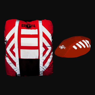 BTR Waterproof High Visibility Reflective Backpack & Bike Helmet Cover