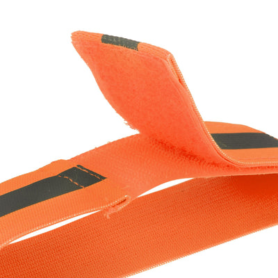 High Vis Orange Reflective Ankle & Arm Bands For Cycling & Running