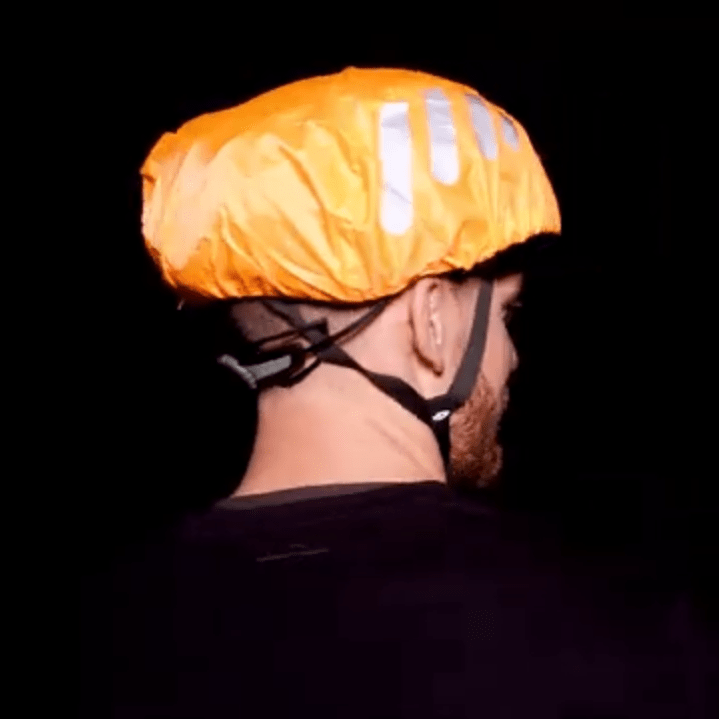 BTR Bicycle High Visibility Waterproof Bike Helmet Cover. High Vis BTR Sports