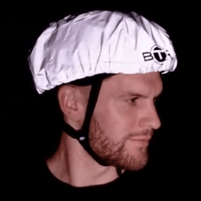 BTR Bicycle High Visibility Waterproof Bike Helmet Cover. High Viz