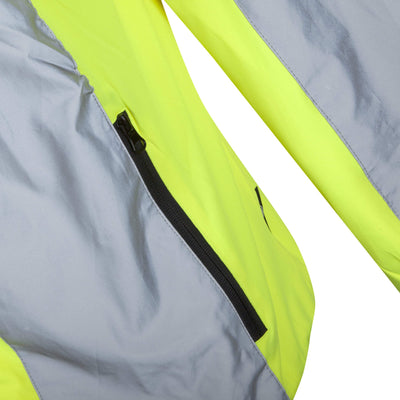 Hi vis waterproof hot sale running jacket