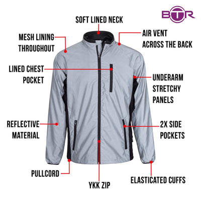 BTR Reflective Cycling High Visibility Jacket  **SECONDS**