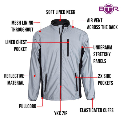 BTR Be Totally Reflective Cycling High Visibility Jacket