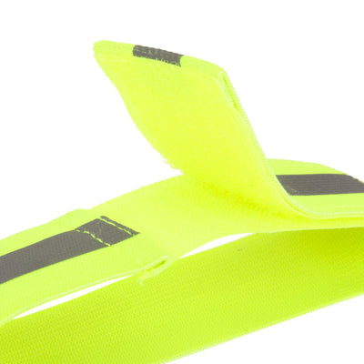 High Vis Yellow Reflective Ankle & Arm Bands For Cycling & Running