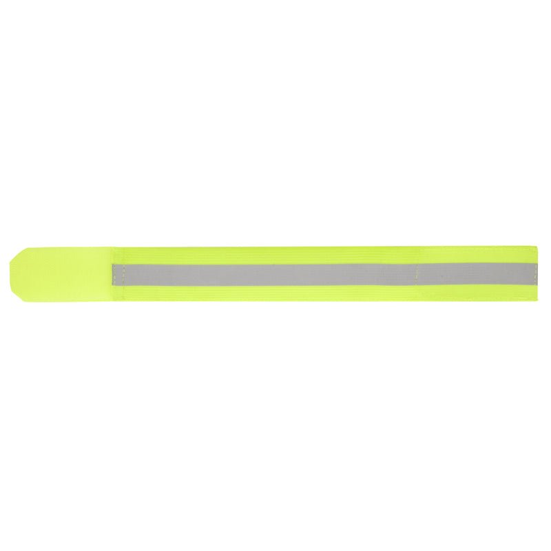 Pair Of High-Vis Yellow Reflective Ankle Bands For Cycling & Running Safety
